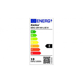 Plafoniera LED BENO 18W NW-L-SE W 1550lm 4000K IP54 z czujnikiem ruchu 32946