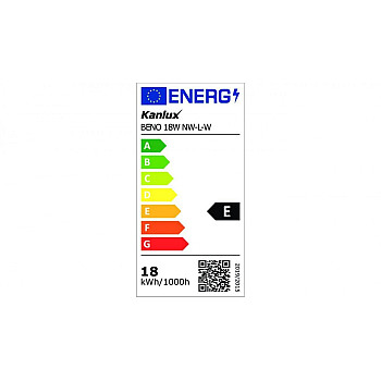 Plafoniera LED BENO 18W NW-L-W 1550lm 4000K 32942