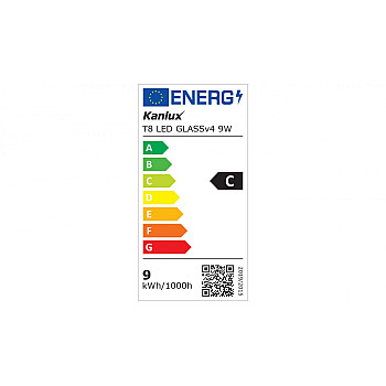 Świetlówka LED T8 G13 602mm GLASSv4 9W-CW 1440lm 6500K barwa zimna 3 lata Gwar. 33211