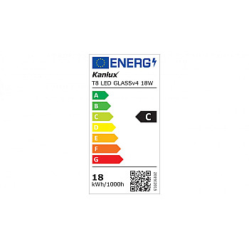 Świetlówka LED T8 G13 1212mm GLASSv4 18W-CW 2880lm 6500K barwa zimna 3 lata Gwar. 33213