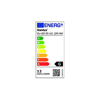 Żarówka LED GU10 IQ-LED ES-111 ściemnialna 12W-NW 1050lm 4000K barwa neutralna, 5 lat Gwar. 27319