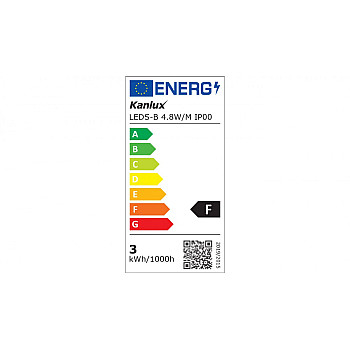 Taśma LED 4000K 470lm/m LEDS-B 4.8W/M IP00-NW 24517