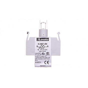 Oprawka z LED czerwona 18-30V AC/DC 8LM2TLB4