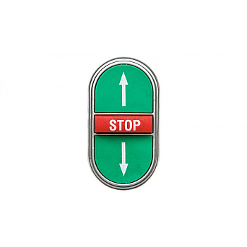 Napęd przycisku potrójny zielony/czerwony /STRZAŁKI GÓRA DÓŁ STOP/ z samopowrotem LPCB7355