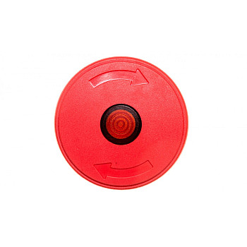 Napęd przycisku bezpieczeństwa czerwony przez obrót z podświetleniem LPCBL6644