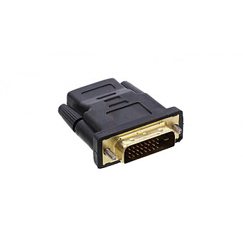 Adapter HDMI(F)-DVI-D(M) czarny AD-0010-BK