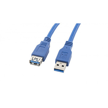 Przedłużacz USB 3.0 SuperSpeed niebieski 1,8m LANBERG CA-US3E-10CC-0018-B