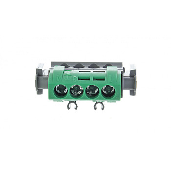 Listwa zaciskowa 4-otwory zielona IP2x Z-4 004830
