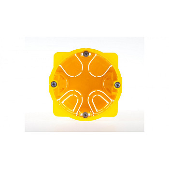 Puszka 67mm p/t regips 50mm żółty Batibox 080051
