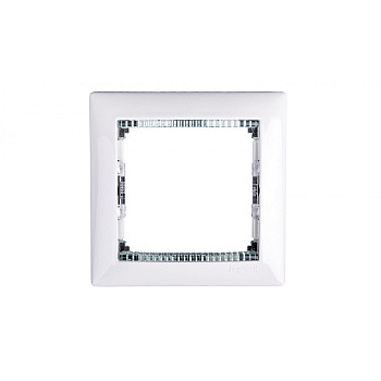VALENA Ramka pojedyncza pozioma biała crystal 774461