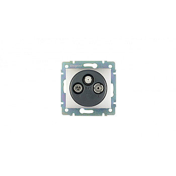 VALENA Gniazdo antenowe RTV/SAT końcowe aluminium 770136