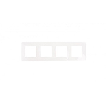 NILOE Ramka poczwórna biała 665004