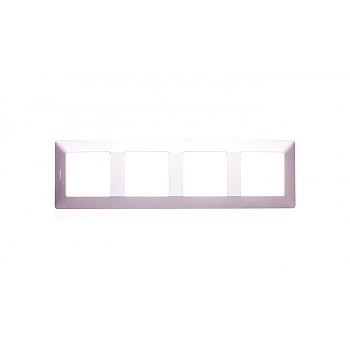 VALENA LIFE Ramka poczwórna aluminium 754134