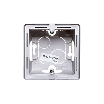 VALENA LIFE Puszka natynkowa pojedyncza aluminium 754211