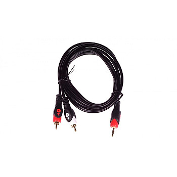 Przewód adapter Jack 3,5mm - 2x RCA 1,5m HQ LIBOX LB0022