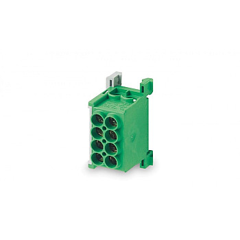 Blok rozdzielczy MAG25-2 kolor zielony 4x25mm 1000V/1500V AC/DC VDE MAG1250G32