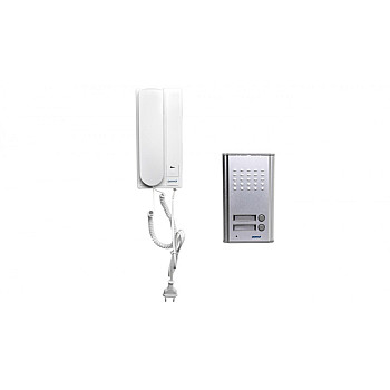 Zestaw domofonowy dwurodzinny FOSSA MULTI biały/ srebny OR-DOM-RL-903