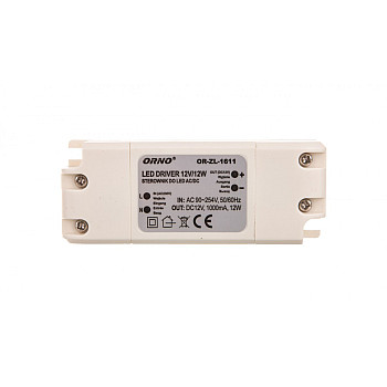 Zasilacz LED 12V DC 12W 1A IP20 OR-ZL-1611