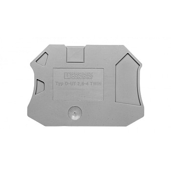 Pokrywa zamykająca 2,2x57,8x47,5mm szara D-UT 2,5/4-TWIN 3047141
