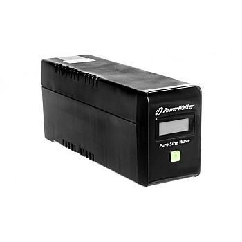 UPS POWER WALKER LINE-INTERACTIVE 600VA 2x PL 230V, czysta sinusoida, RJ11/45 IN/OUT, USB, LCD VI 600 SW/FR