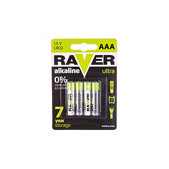 Bateria alkaliczna LR03 / AAA 1,5V RAVER ULTRA B7911 /blister 4szt./