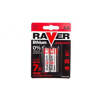 Bateria litowa LR6 / AA 1,5V RAVER EXTREME B7821 /blister 2szt./