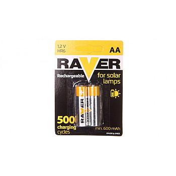 Akumulator Ni-MH R6 / AA 600mAh RAVER SOLAR /blister 2szt/ B7426