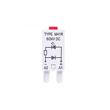 Moduł sygnalizacyjny LD (diody: LED czerwony + D) 6-24V DC M41R szary 854842