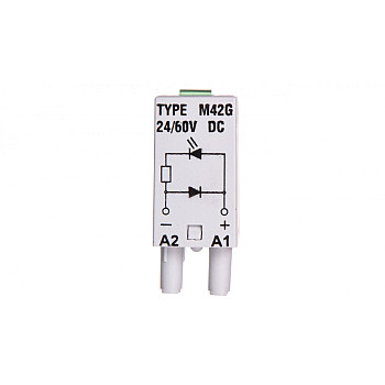 Moduł sygnalizacyjny LD (diody: LED zielony + D) 24-60V DC M42G szary 854843