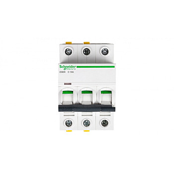 Wyłącznik nadprądowy 3P C 10A 6kA AC iC60N-C10-3 A9F04310