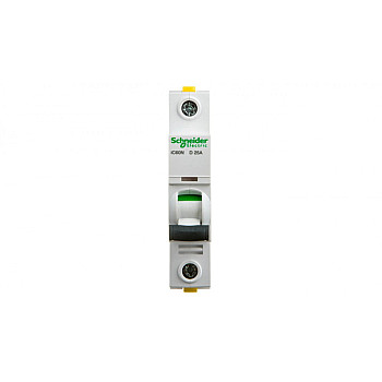 Wyłącznik nadprądowy 1P D 25A 6kA AC iC60N-D25 A9F05125