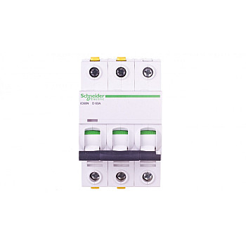 Wyłącznik nadprądowy 3P D 63A 6kA AC iC60N-D63-3 A9F05363