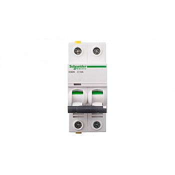Wyłącznik nadprądowy 2P C 10A 6kA AC iC60N-C10-2 A9F04210