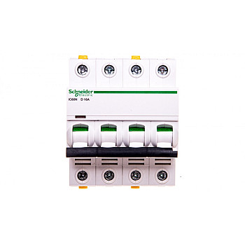 Wyłącznik nadprądowy 4P D 16A 6kA AC iC60N-D16-4 A9F05416