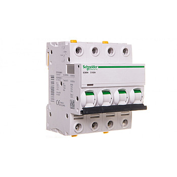 Wyłącznik nadprądowy 4P D 63A 6kA AC iC60N-D63-4 A9F05463