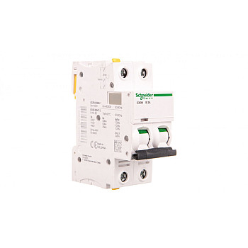 Wyłącznik nadprądowy 2P B 2A 6kA AC iC60N-B2-2 A9F03202