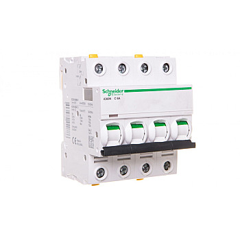 Wyłącznik nadprądowy 4P C 6A 6kA AC iC60N-C6-4 A9F04406