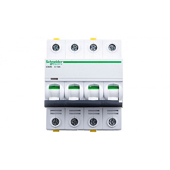 Wyłącznik nadprądowy 4P C 10A 6kA AC iC60N-C10-4 A9F04410