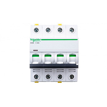 Wyłącznik nadprądowy 4P C 32A 6kA AC iC60N-C32-4 A9F04432