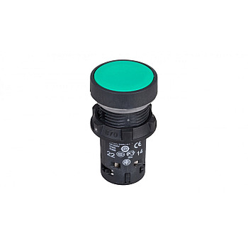 Przycisk sterowniczy 22mm zielony z samopowrotem 1Z+1R XB7NA35