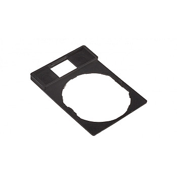 Szyld opisowy 30x40mm do etykiet 8x27mm czarny 22mm prostokątny ZBZ32 /10szt./