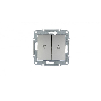Sedna Przycisk żaluzjowy 2-biegunowy 10A aluminium z blokadą elektryczną SDN1300160