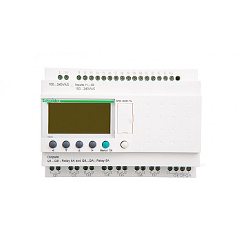 Sterownik programowalny 16 wejść 10 wyjść 100-240V AC RTC/LCD Zelio SR3B261FU