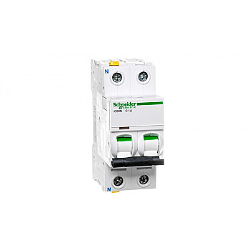 Wyłącznik nadprądowy 1P+N C 1A 6kA AC iC60N-C1-1N A9F04601