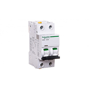 Wyłącznik nadprądowy 2P B 32A 6kA AC iC60N-B32-2 A9F03232