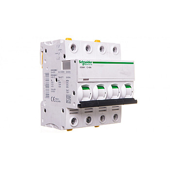 Wyłącznik nadprądowy 4P C 40A 10kA AC iC60H-C40-4 A9F07440