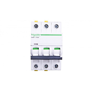 Wyłącznik nadprądowy 3P D 50A 6kA AC iC60N-D50-3 A9F05350