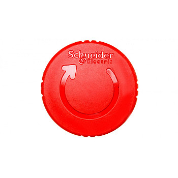 Napęd przycisku bezpieczeństwa czerwony przez obrót bez podświetlenia ZB4BS844