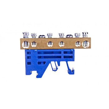 Zacisk przyłączeniowy 2x16mm2, 4x4mm2 niebieski PE Z-3101 84004003