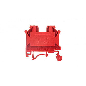 Złączka szynowa 2-przewodowa 2,5mm2 czerwona NOWA ZSG1-2.5Nc 11221311